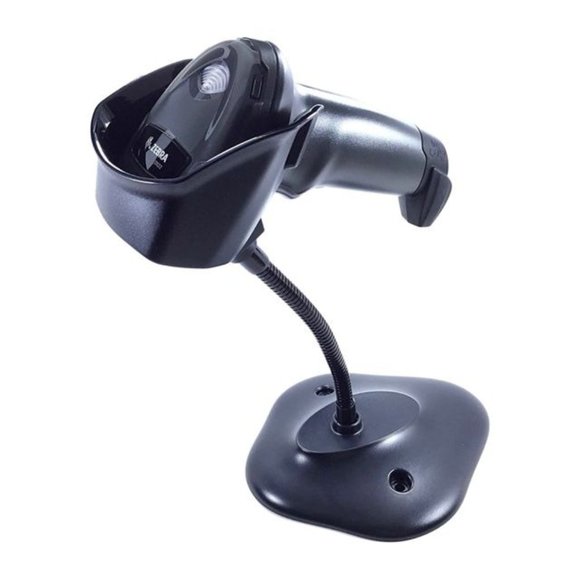 Wired Zebra DS2208 Handheld Barcode Scanner with Gooseneck Stand Black - Picture 1 of 10